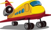 cartoon airplane 250